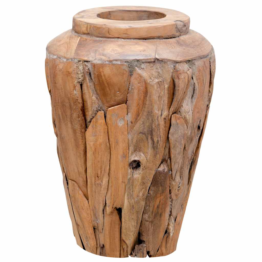 Vidaxx Dekovase 40x60 cm aus massivem Teakholz