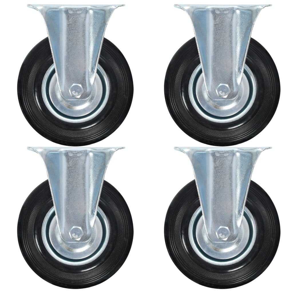 VidaXL 24 pcs Wheels fixed 125 mm
