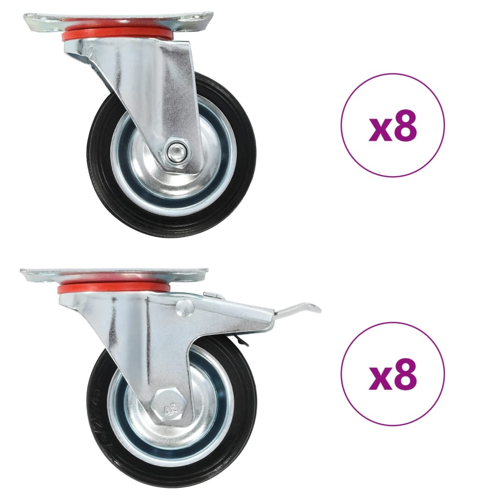 VidaXL 16 Stück Lenkräder 75 mm