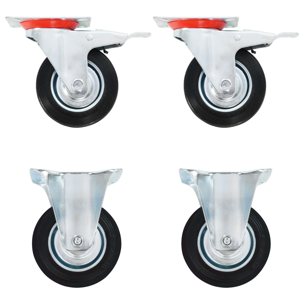 VidaXL 8 Stück Räder 100 mm