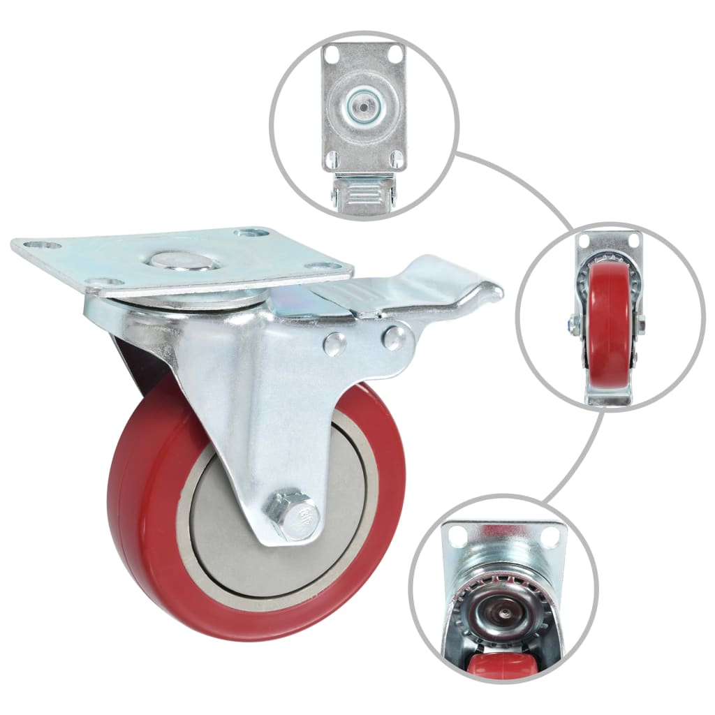 VidaXL Rollen 16 Stück 100 mm