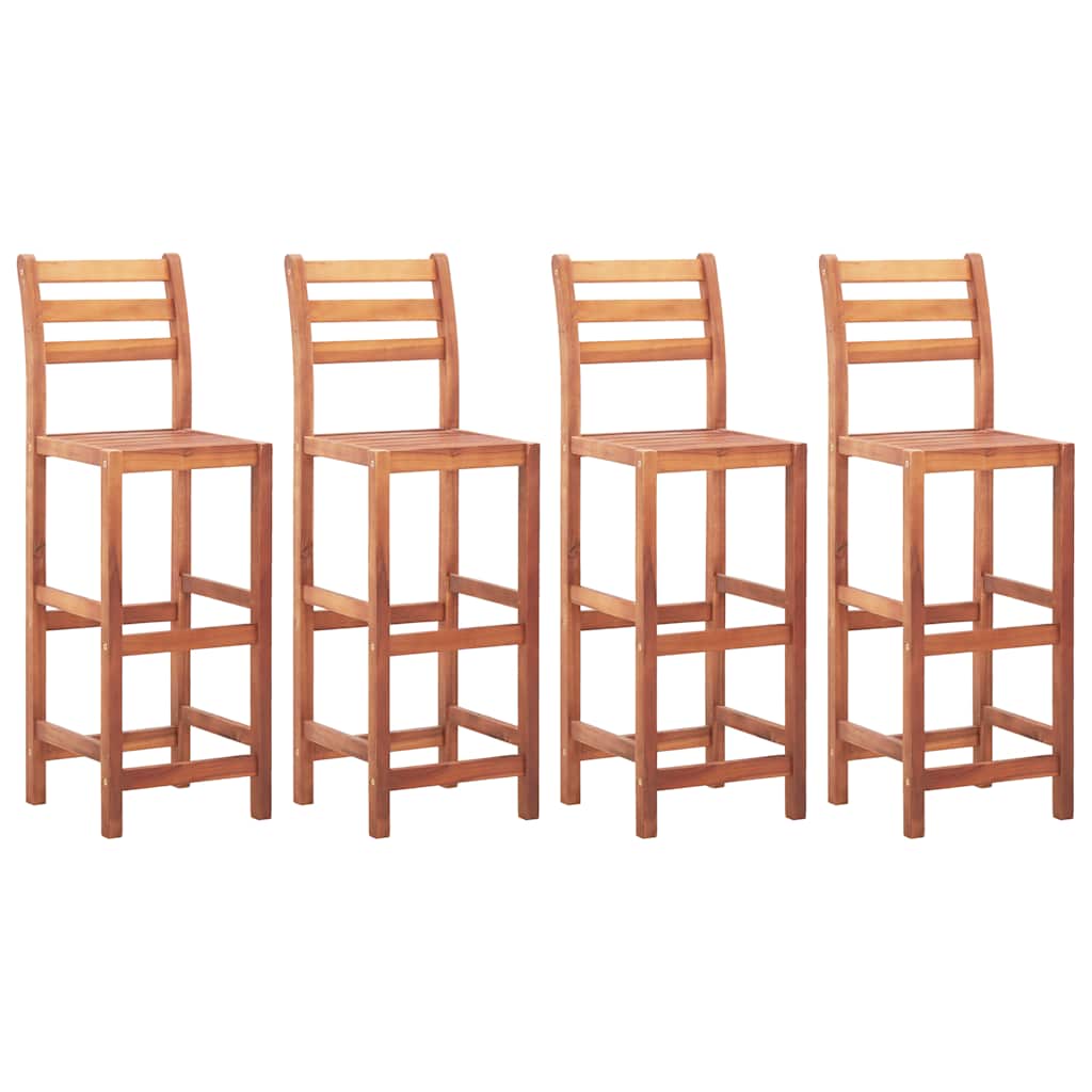 Vidaxl barstoelen 4 st massief acaciahout