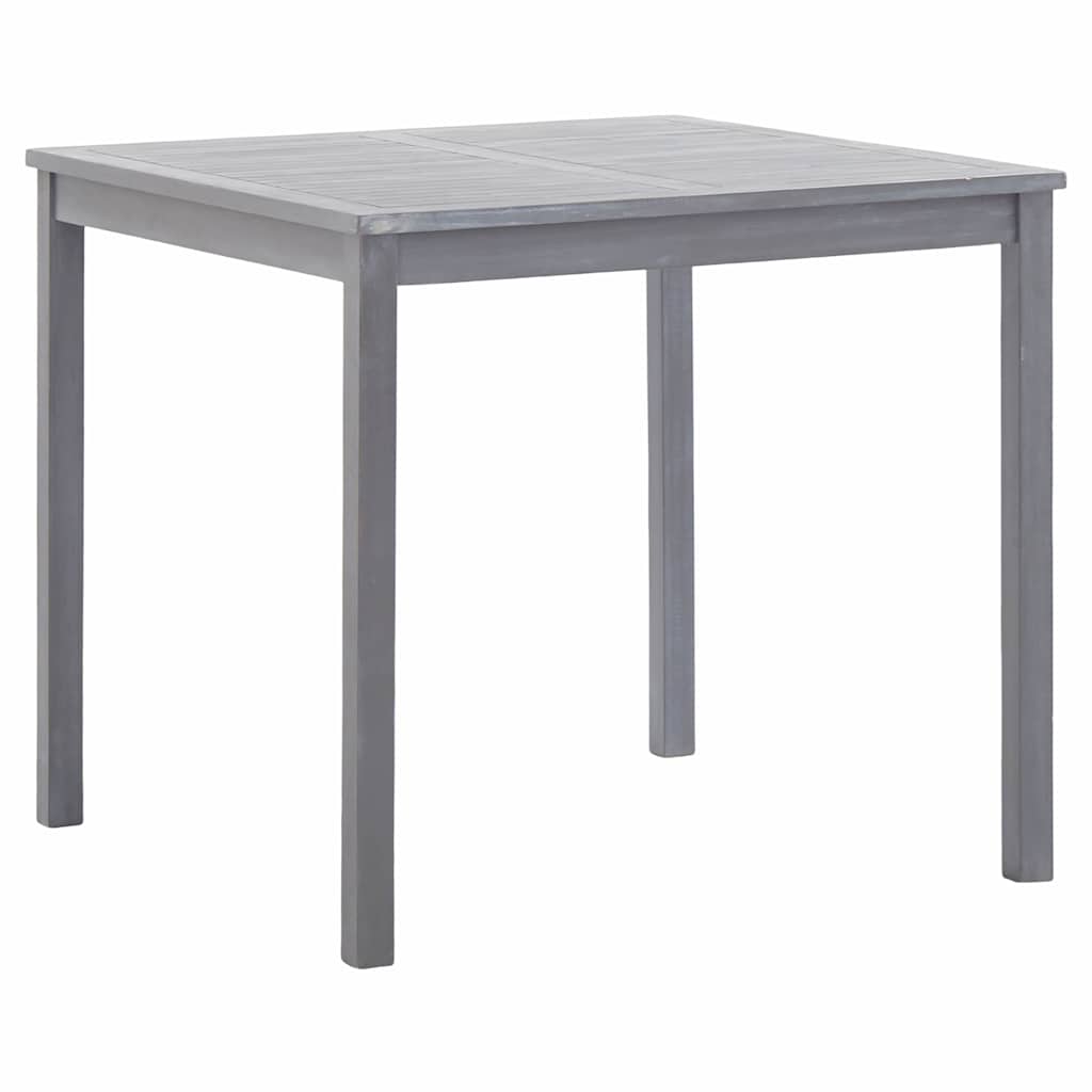 Vidaxl tuintafel 80x80x74 cm massief acaciahout grijs