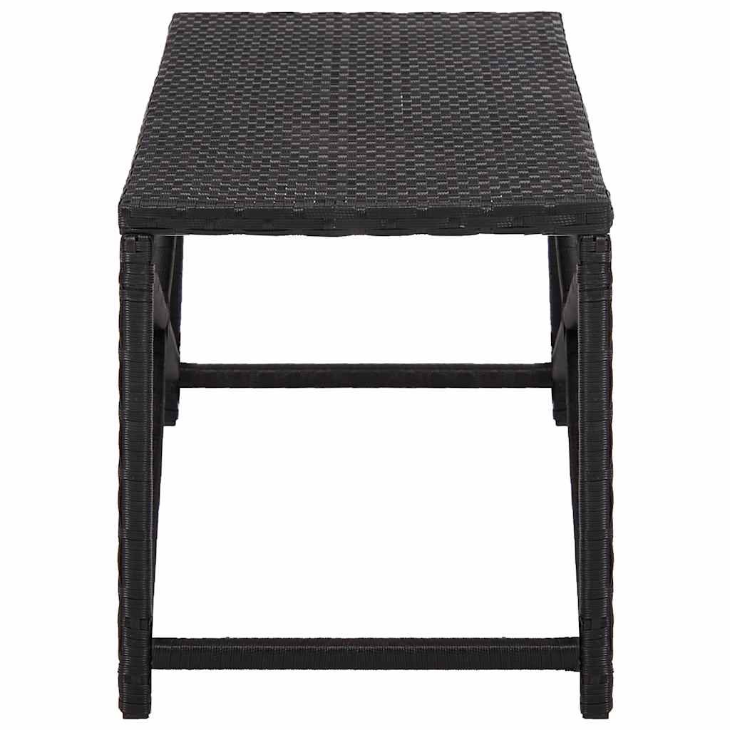 Vidaxl tuinbank 120 cm poly rattan zwart