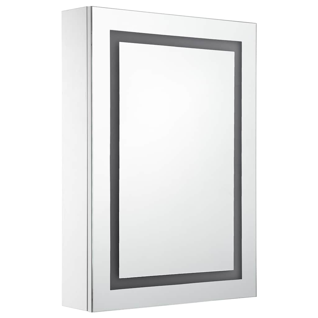 Vidaxl badkamerkast met spiegel en led 50x13x70 cm