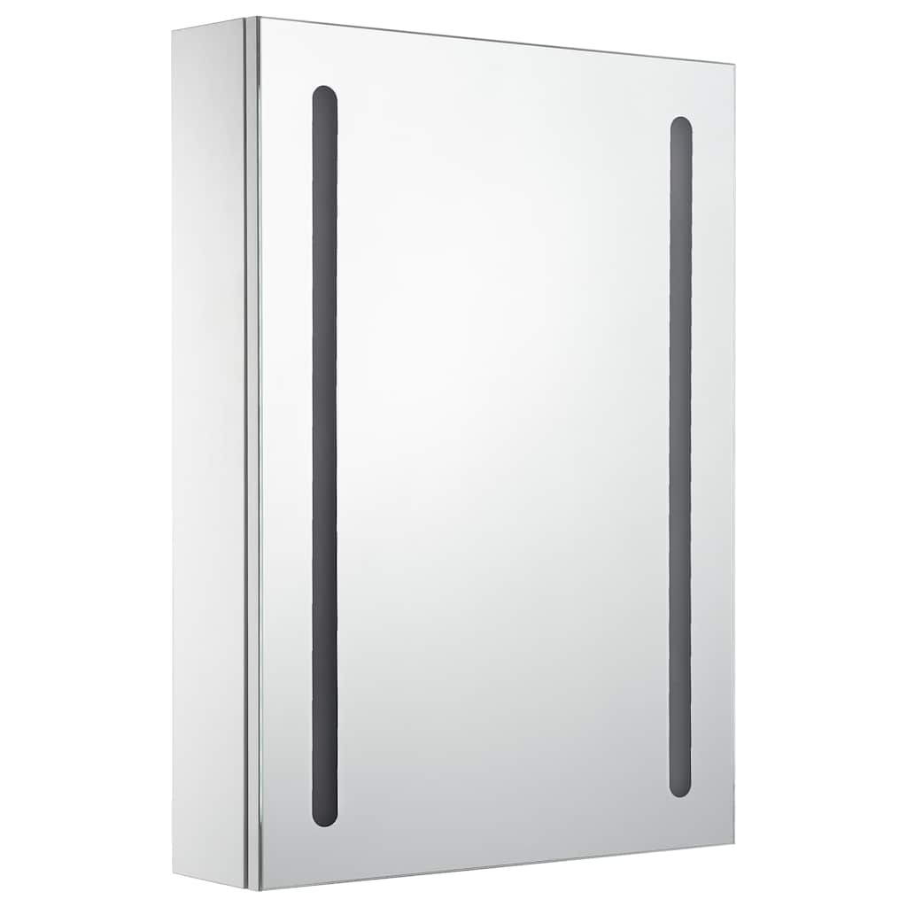 Vidaxl badkamerkast met spiegel en led 50x13x70 cm