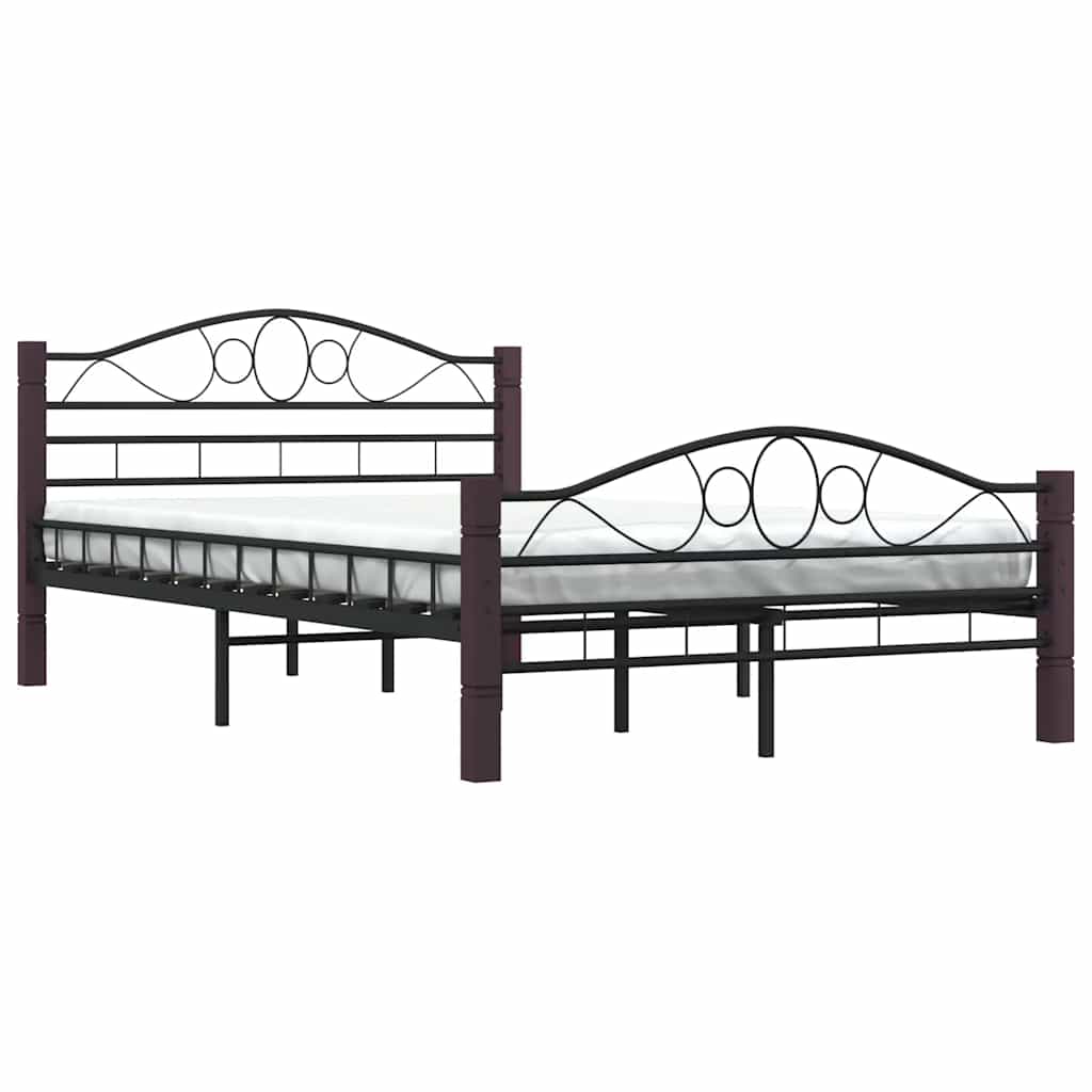 Vidaxl bedframe metaal zwart 120x200 cm