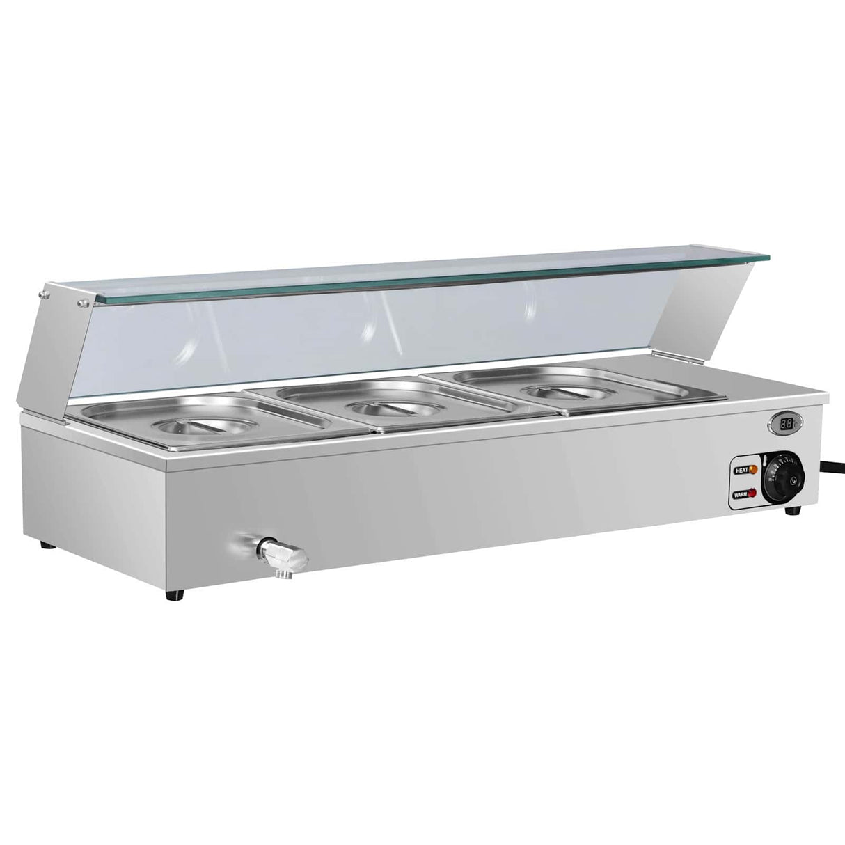 Vidaxl chafing dishes zilver roestvrij staal