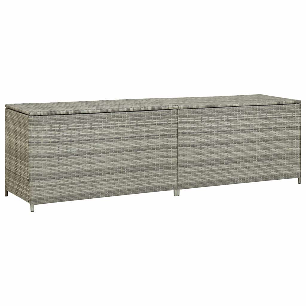 Vidaxl tuinbox 200x50x60 cm poly rattan grijs