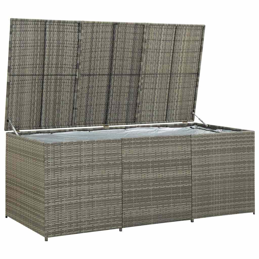 Vidaxl tuinbox 180x90x70 cm poly rattan grijs