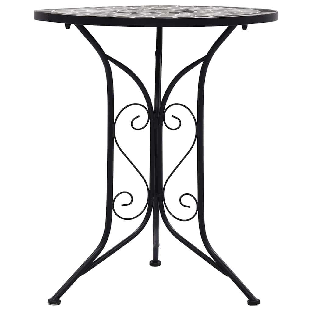 Vidaxl bistrotafel mozaïek 60 cm keramiek grijs
