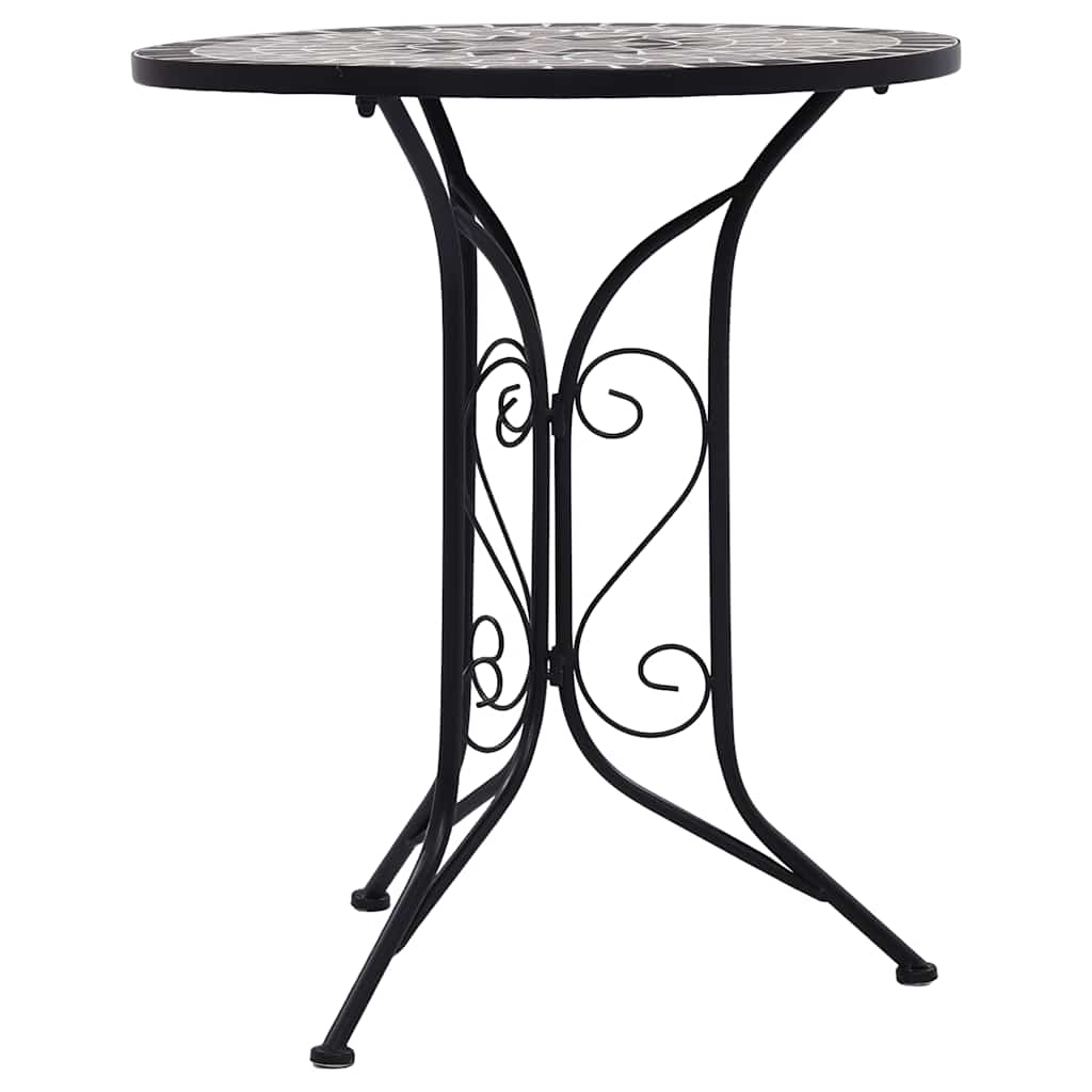 Vidaxl bistrotafel mozaïek 60 cm keramiek grijs
