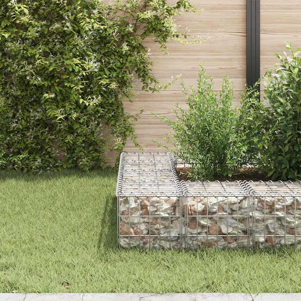 Vidaxl Gabion Pflanzer erhöhte Würfel 30x30x30 cm Stahldraht
