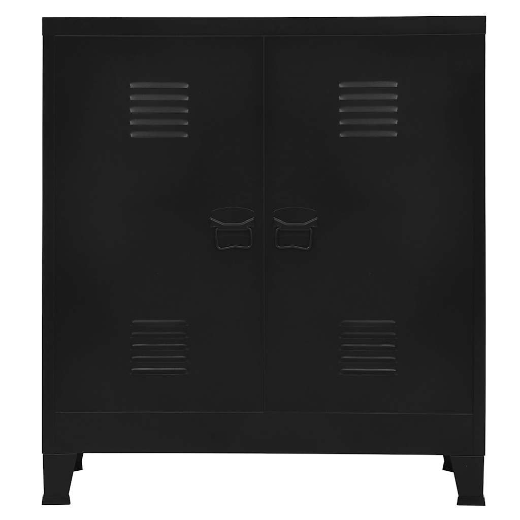 Vidaxl opbergkast industrieel 90x40x100 cm staal zwart