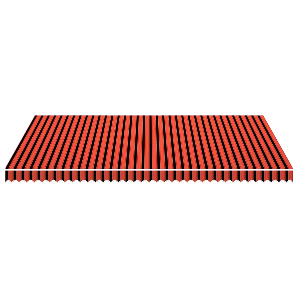 Vidaxx Markisentuch 500x300 cm Canvas Orange und Braun