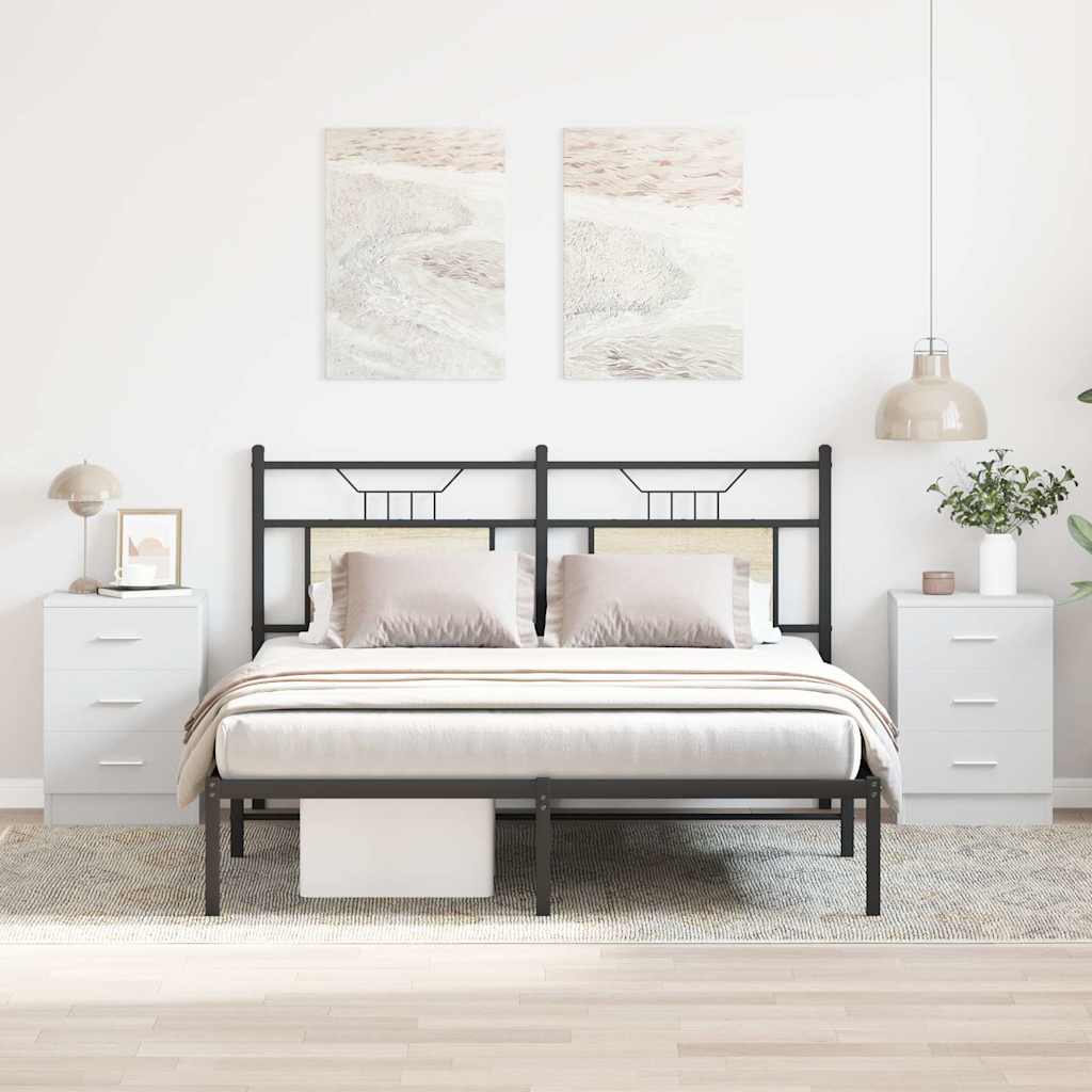 Vidaxl nachtkastjes 2 st 38x35x56 cm bewerkt hout wit
