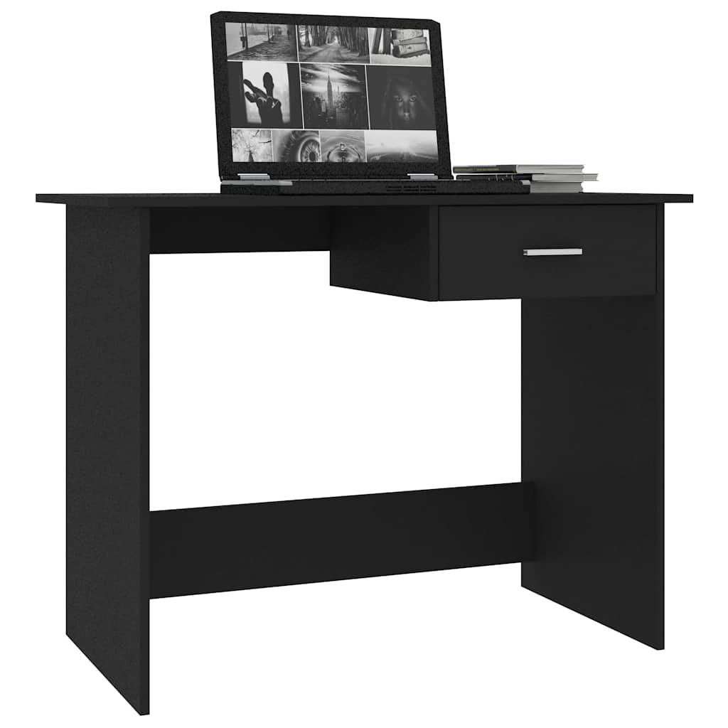 Vidaxl bureau 100x50x76 cm bewerkt hout wit