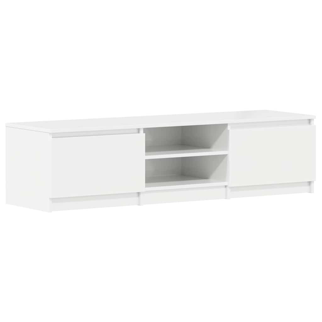 Vidaxl tv-meubel 140x40x35,5 cm bewerkt hout hoogglans wit