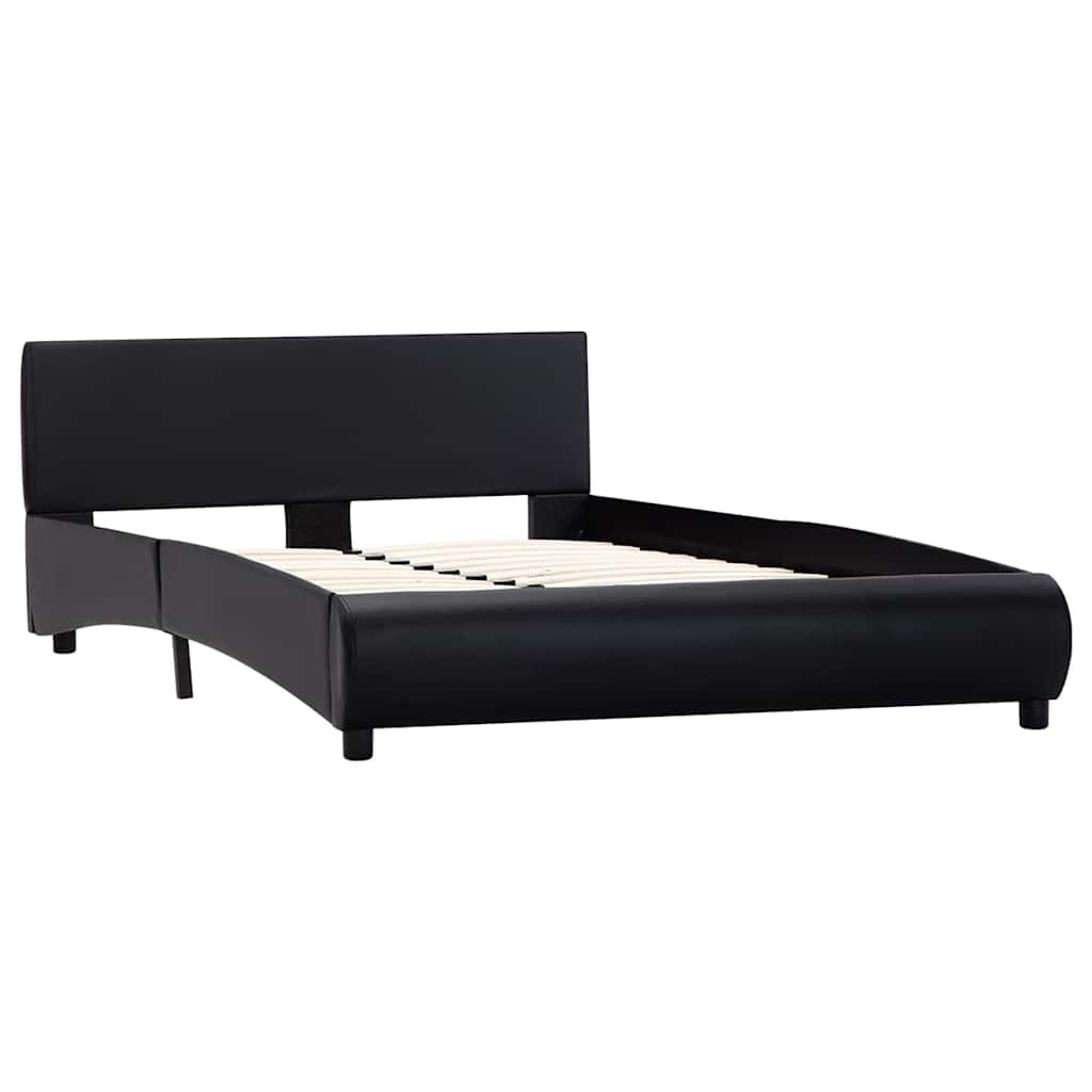 Vidaxl bedframe kunstleer zwart 140x200 cm