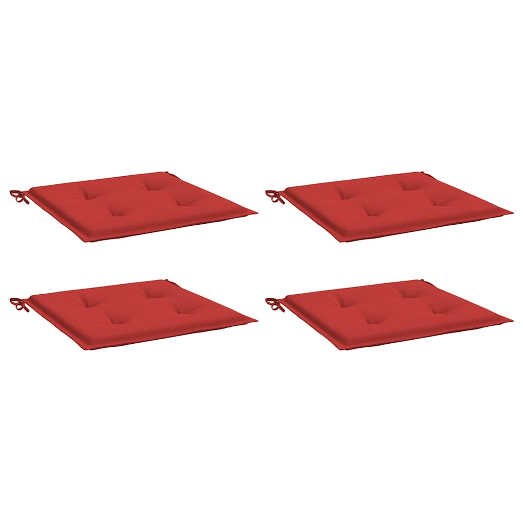 Vidaxl Gartenstuhl Kissen 4 Stcs 40x40x4 cm Oxford Stoff rot
