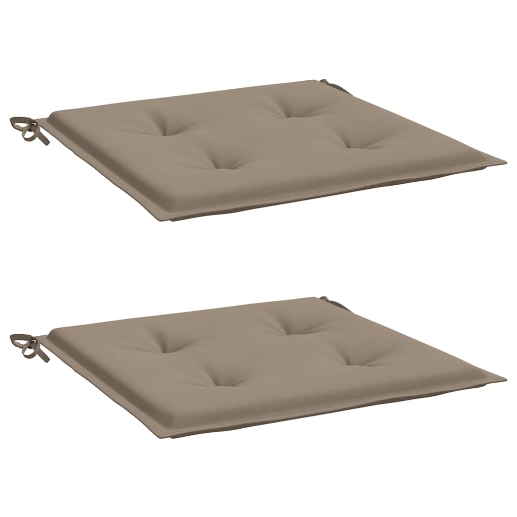 Vidaxl Gartenstuhlkissen 2 ST 50 x 50 x 4 cm Stofftaupe