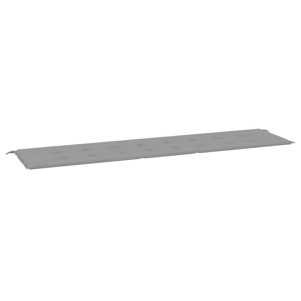 Vidaxl Garden Bench Kissen 200x50x4 cm Oxford Stoff grau
