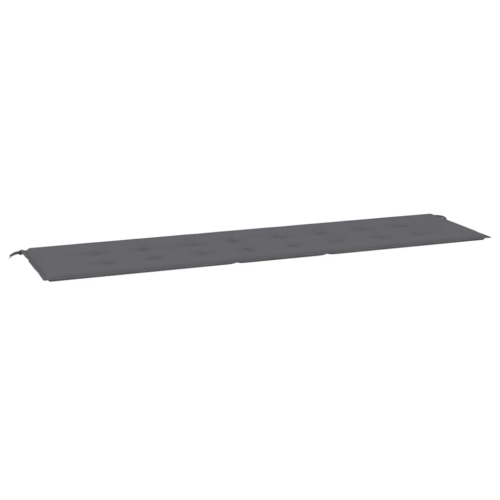 Vidaxl Garden Bench Cushion 200x50x4 cm Oxford Stoffanthrazit -gelöscht