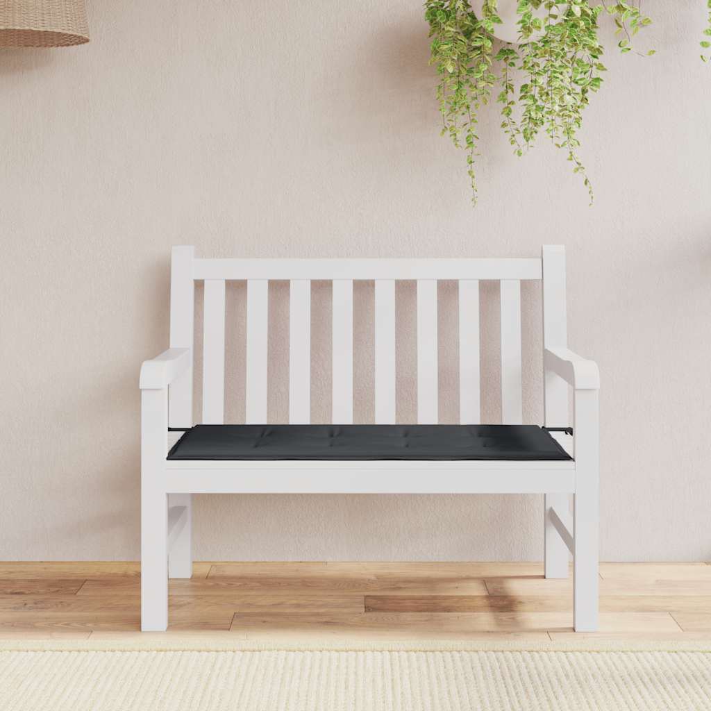 Vidaxl Garden Bench Kissen 100x50x4 cm Oxford Stoff schwarz