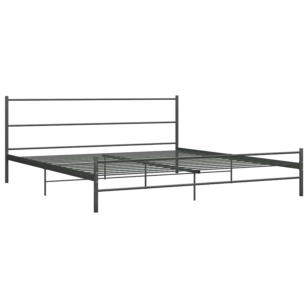 Vidaxl bedframe metaal grijs 200x200 cm