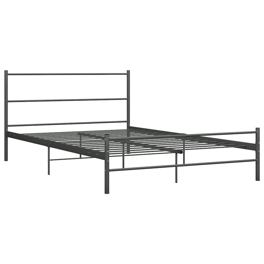 Vidaxl bedframe metaal grijs 160x200 cm