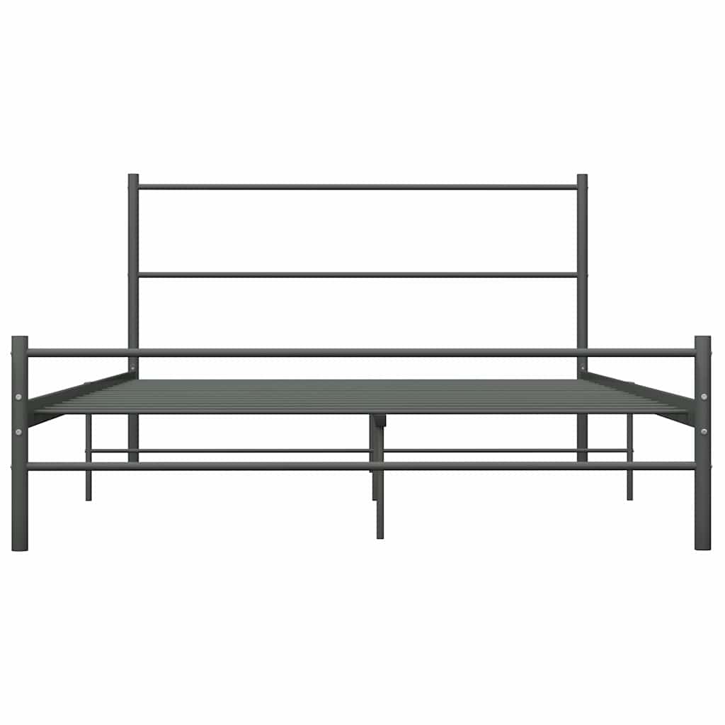 Vidaxl bedframe metaal grijs 160x200 cm