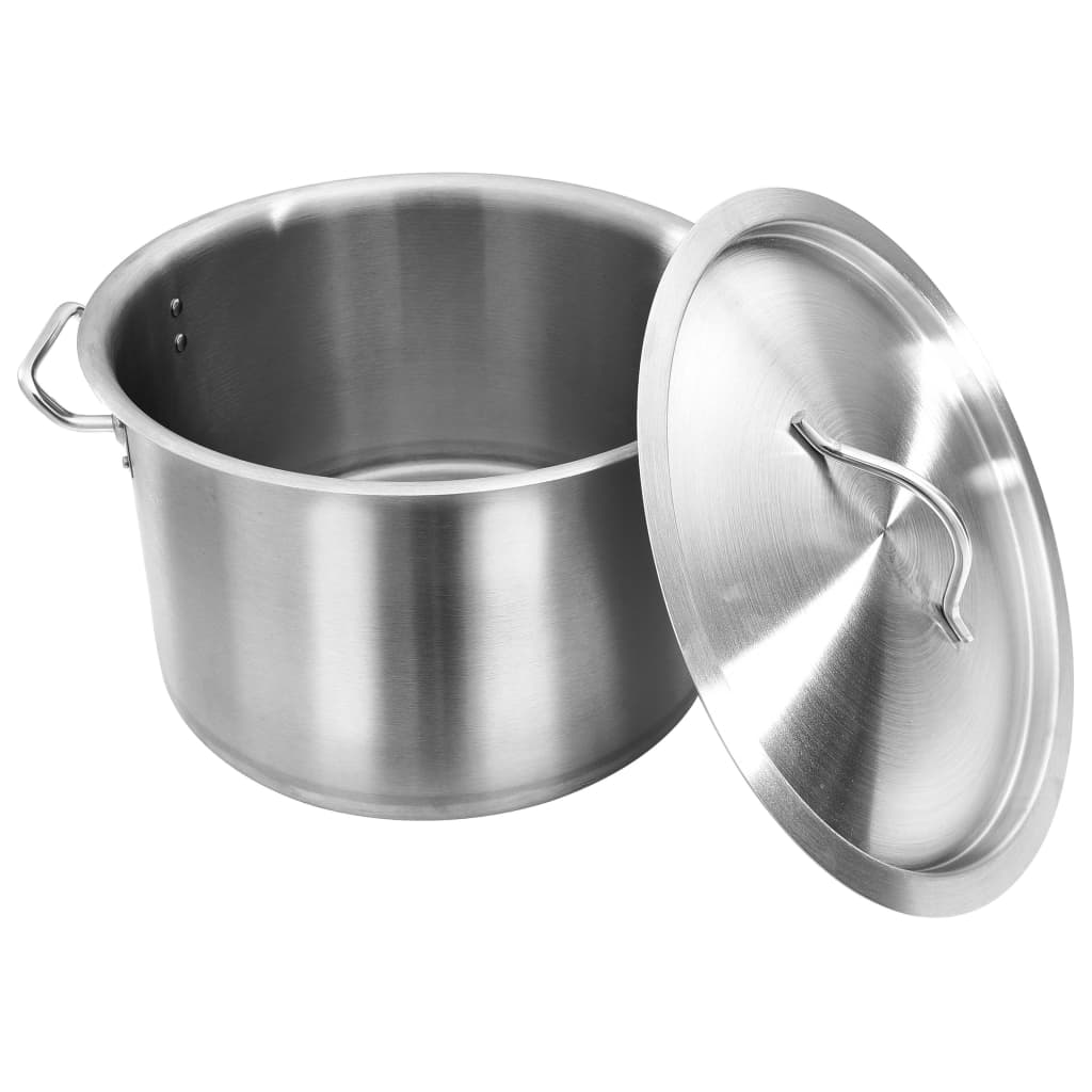 Vidaxl -Topf 32 L 40x26 cm Edelstahl