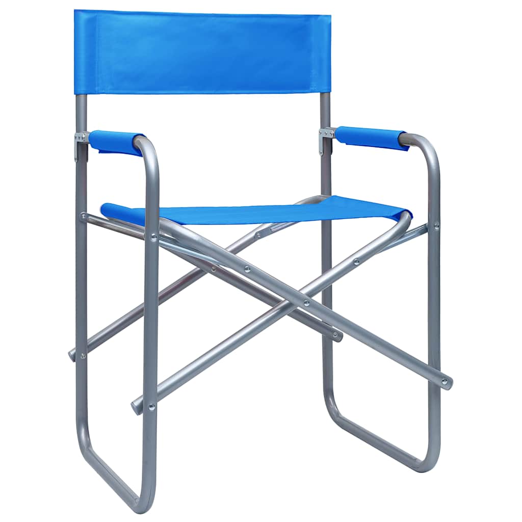 Vidaxl regisseursstoelen 2 st staal blauw