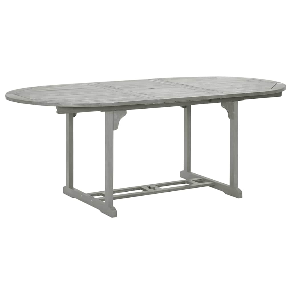 Vidaxl tuintafel 200x100x75 cm massief acaciahout grijs