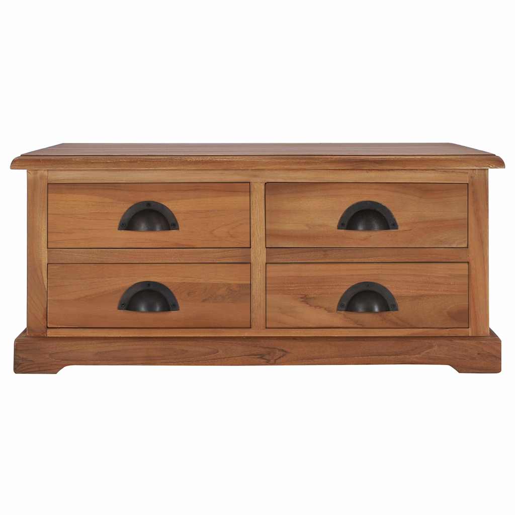 Vidaxl salontafel 68x68x30 cm massief teakhout