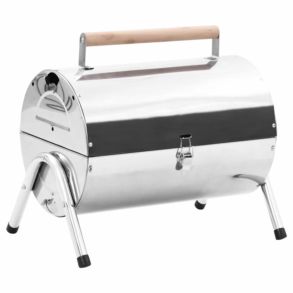 Vidaxl Tischgrillkohle Doppelgitter Edelstahl