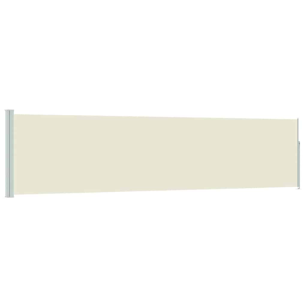 Vidaxx ausziehbarer Gartenschirm 120x500 cm creme