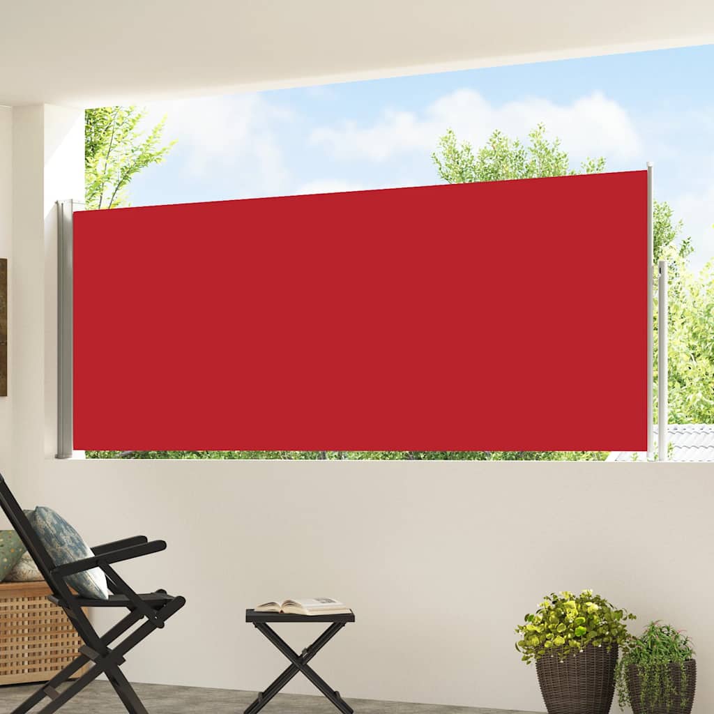 Vidaxx ausziehbarer Gartenschirm 120x500 cm rot