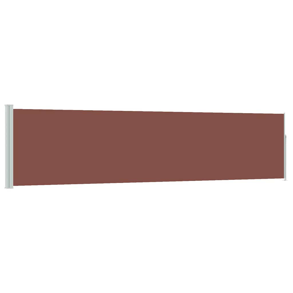 Vidaxx ausziehbarer Gartenschirm 120x500 cm braun