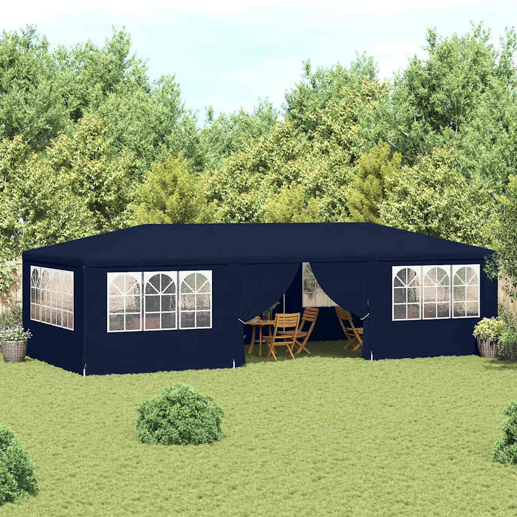 Vidaxl -Partyzelt mit Seitenwänden Professional 90 g m² 4x9 m blau
