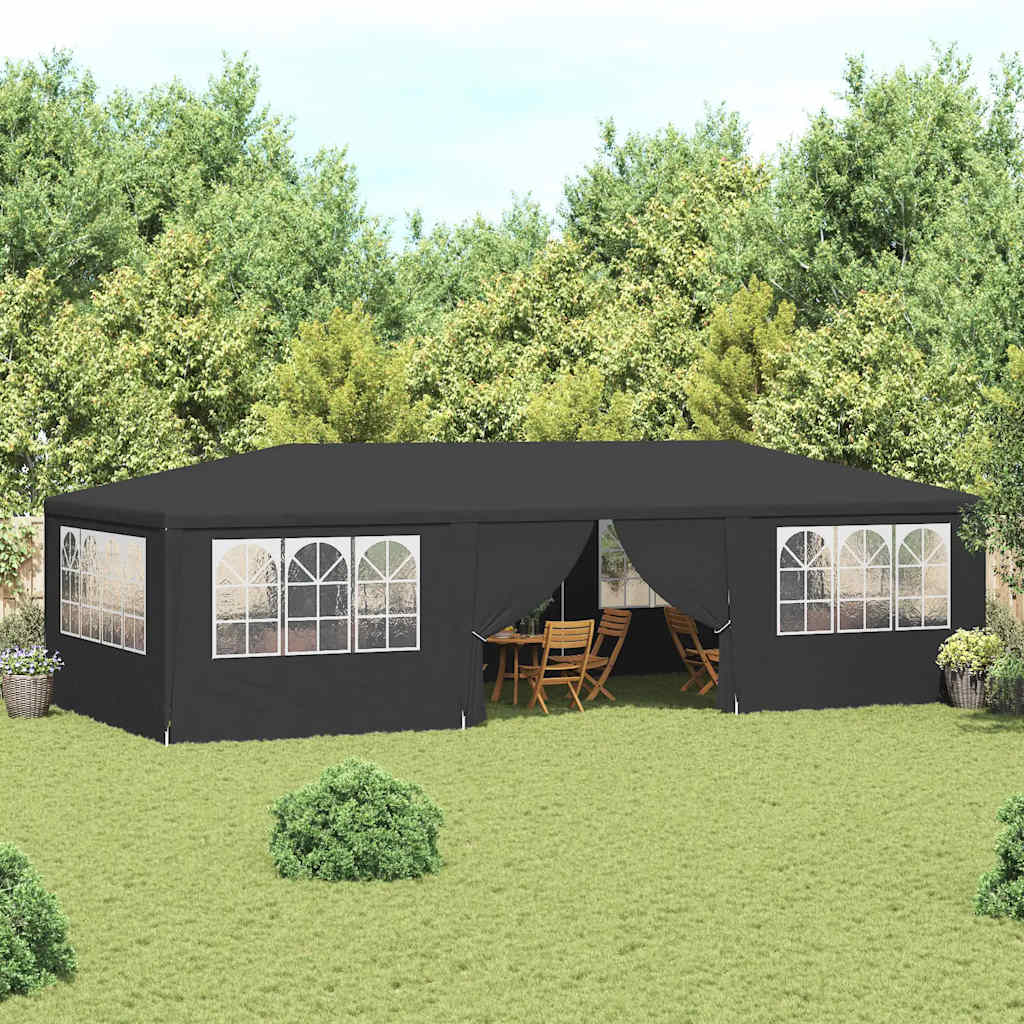 Vidaxl -Partyzelt mit Seitenwänden Professional 90 g m² 4x9 m Anthrazit