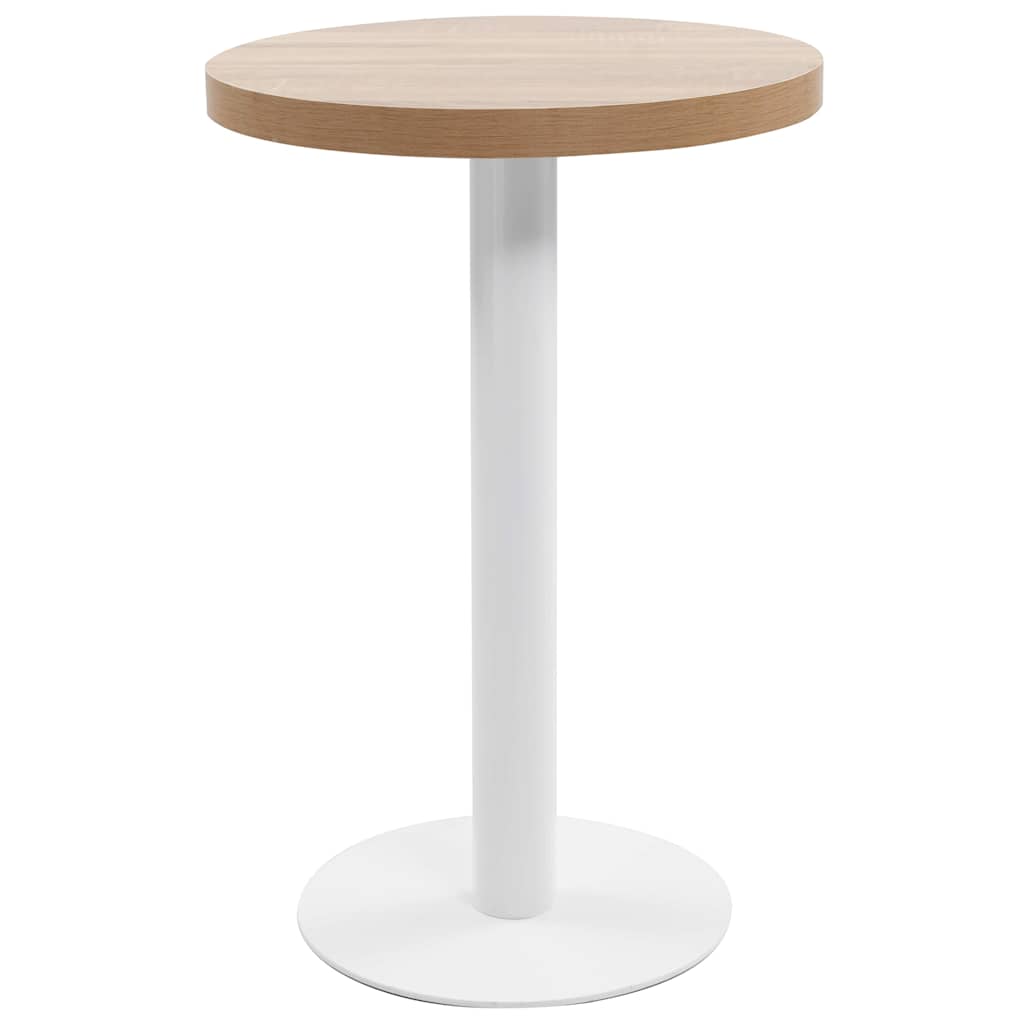 Vidaxl bistrotafel 50 cm mdf lichtbruin
