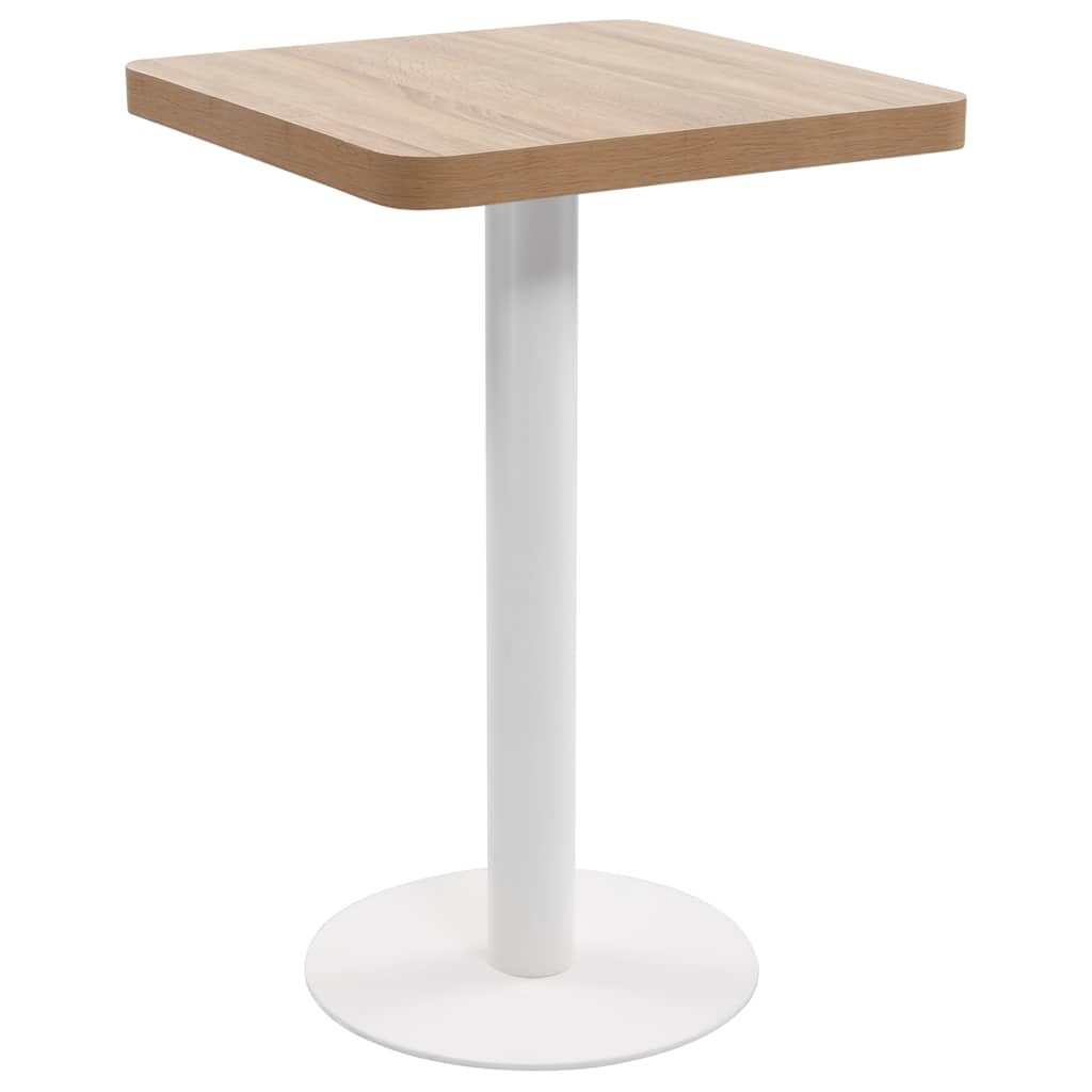 Vidaxl bistrotafel 50x50 cm mdf lichtbruin