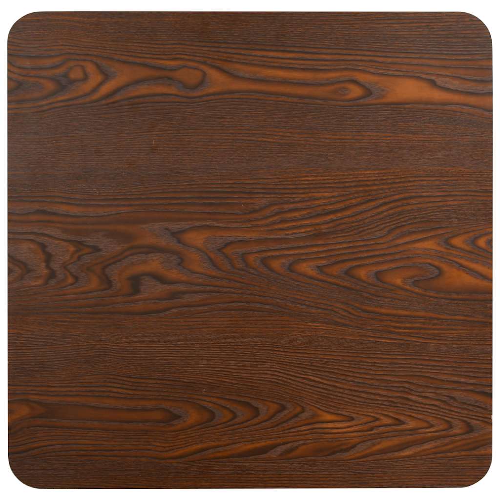 Vidaxl bistrotafel 80x80 cm mdf donkerbruin