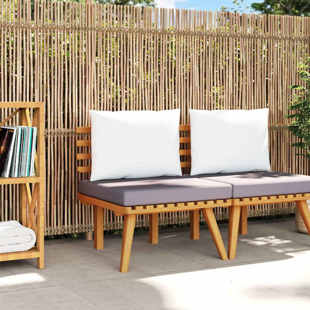 Vidaxl tuinstoel met kussens massief acaciahout