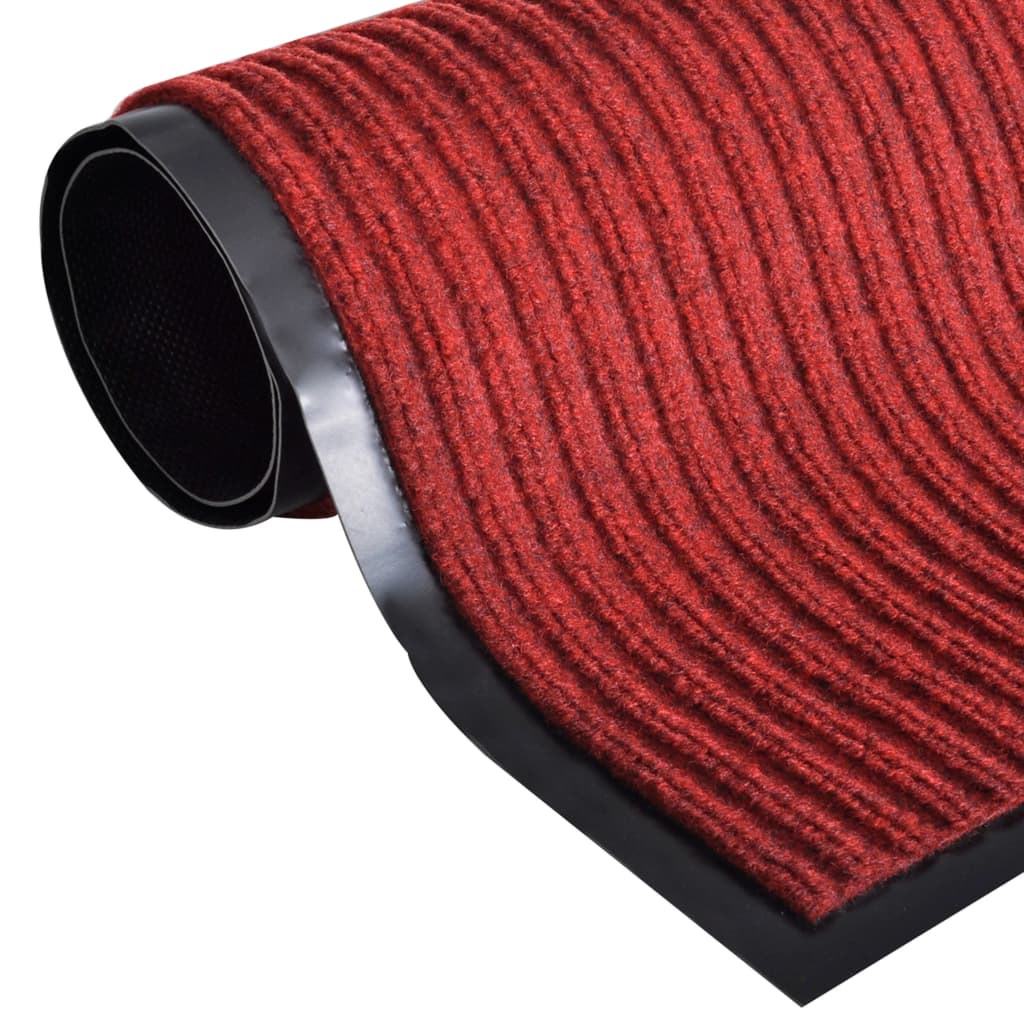 Vidaxl deurmat 117x220 cm pvc rood