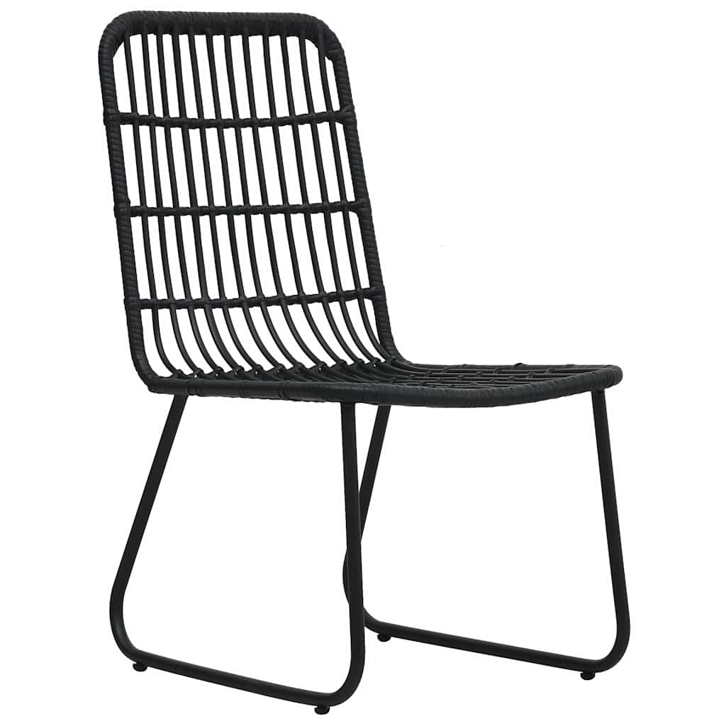 Vidaxl tuinstoelen 2 st poly rattan zwart