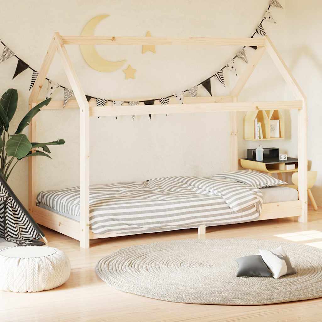 Vidaxl kinderbedframe massief grenenhout 70x140 cm