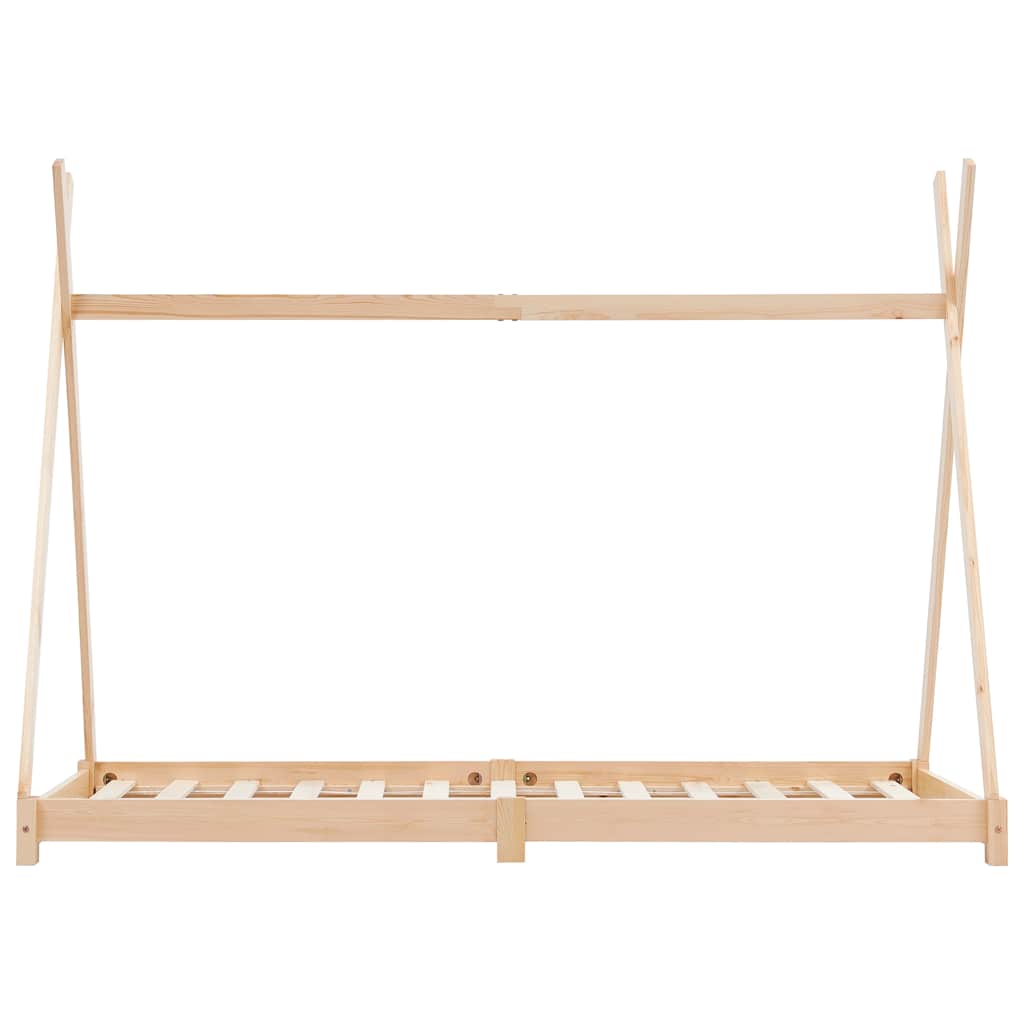 Vidaxl kinderbedframe massief grenenhout 80x160 cm