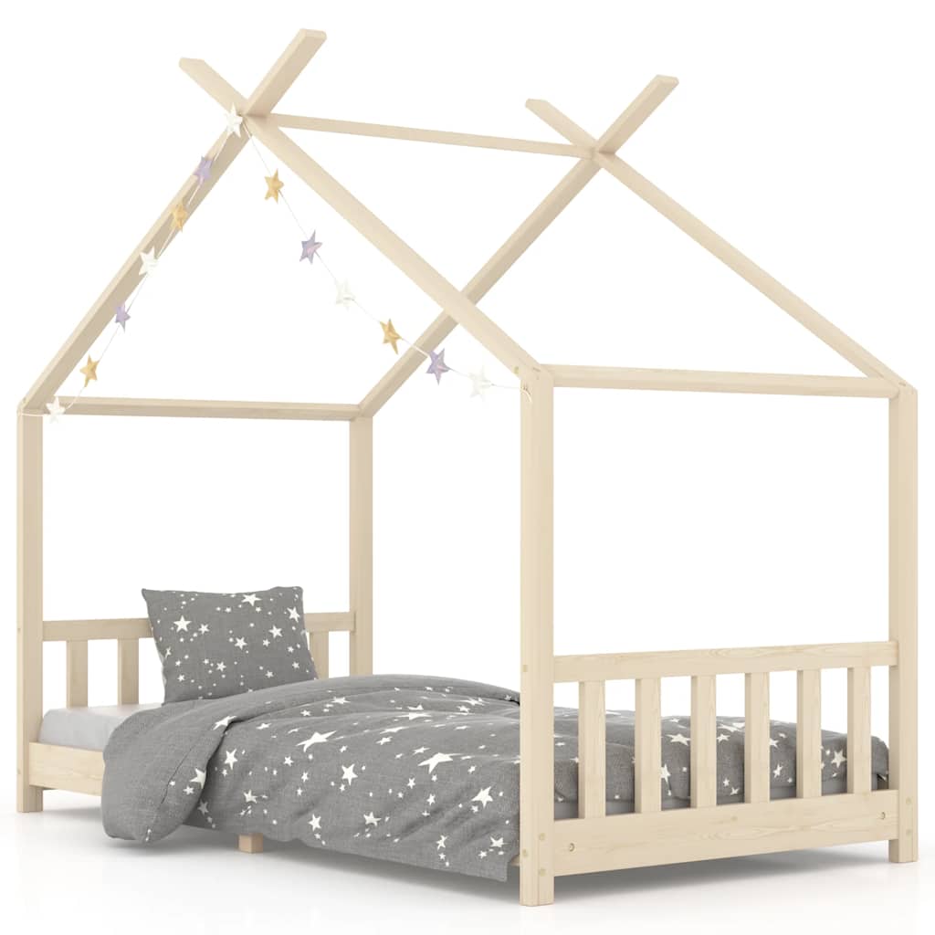 Vidaxl kinderbedframe massief grenenhout 90x200 cm